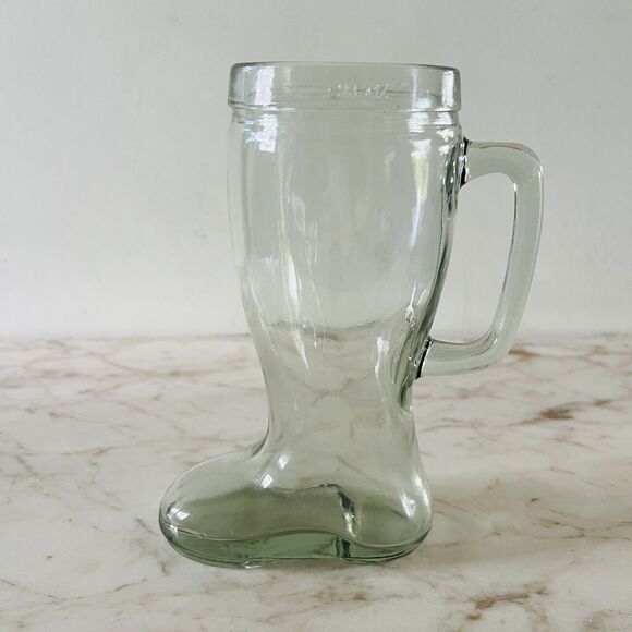 Clear Glass Beer Boot Mug Cup 23 oz. - Picture 1 of 6